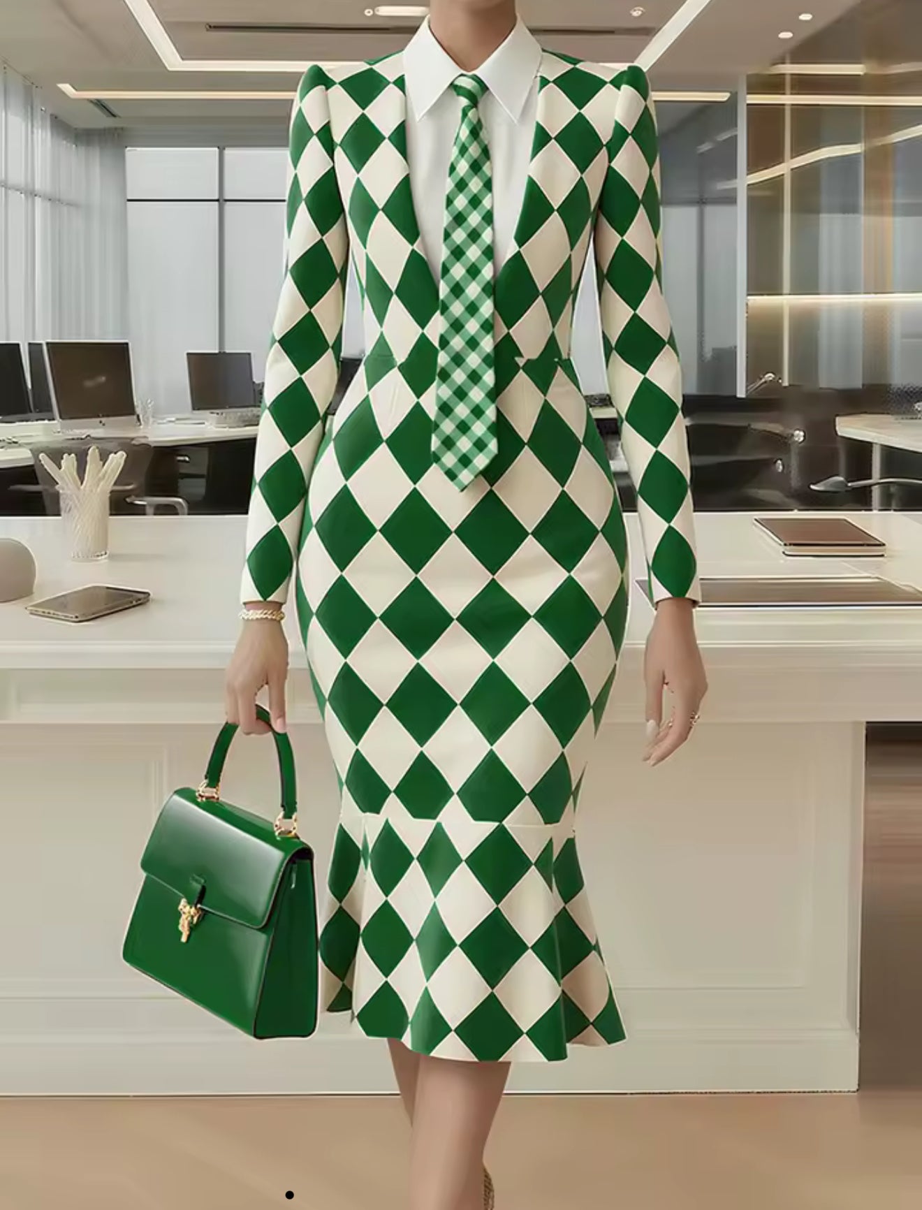 Women's Long Sleeve Dress Elegant